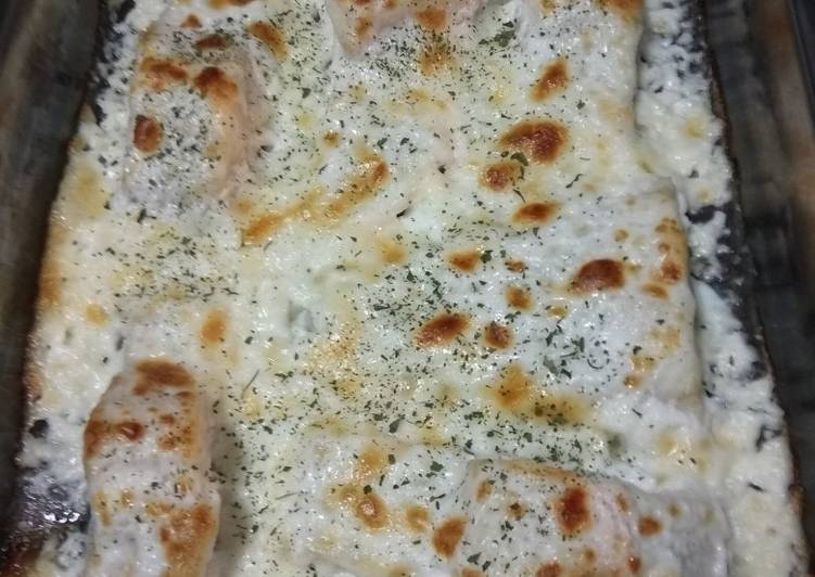 Bacalao con costra de alioli