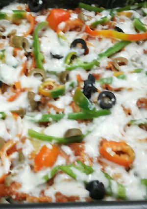 A picture of Pasta Pizza.