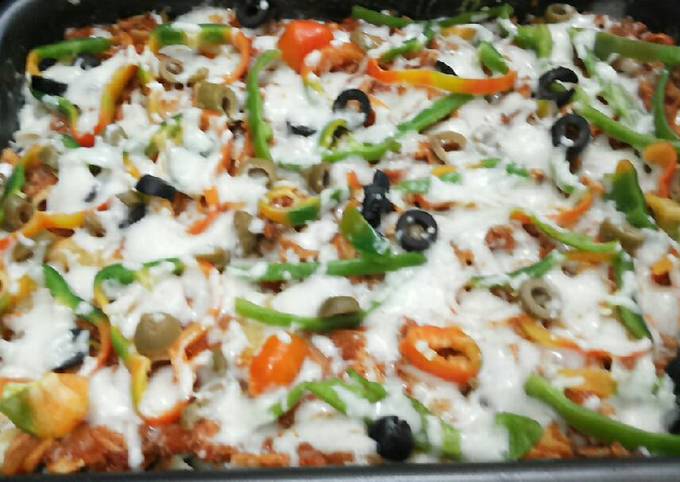 Recipe of Ultimate Pasta Pizza