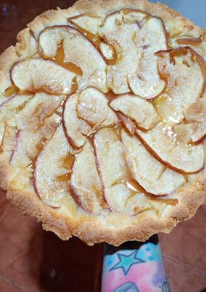Una foto de Tarta de mermelada y manzanas
