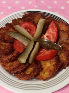 عکسی از دستور کتلت گوشت و سیب زمینی
