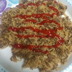 A picture of Rice and Vermicelli Beef.
