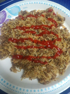 A picture of Rice and Vermicelli Beef.