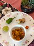 Raw turmeric amla ginger and green chilli pickle