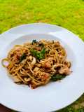 Spaghetti Sotong Telur Tomato Fresh