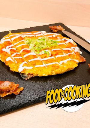 Una foto de Okonomiyaki お好み焼き