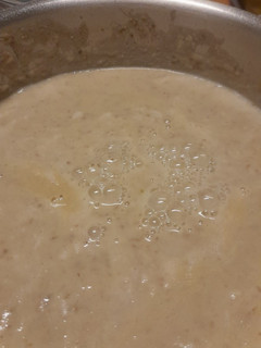 A picture of Parsnip, lentil and cream soup.