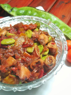Foto resep Sambel Cumi Asin Pete