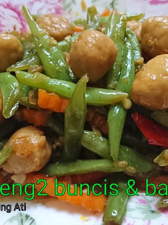 Foto resep Oseng2 buncis & bakso