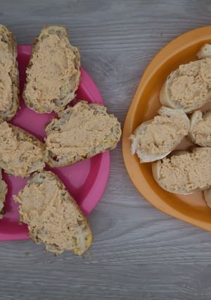 Une photo de Rilettes de saumon sur tartines