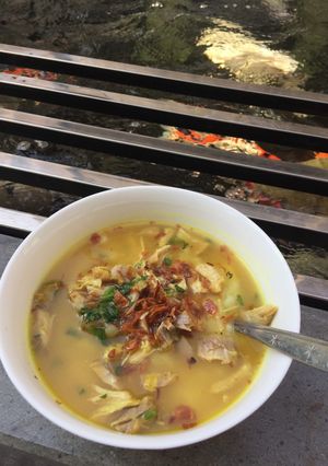 Foto resep Bubur ayam kuah kuning