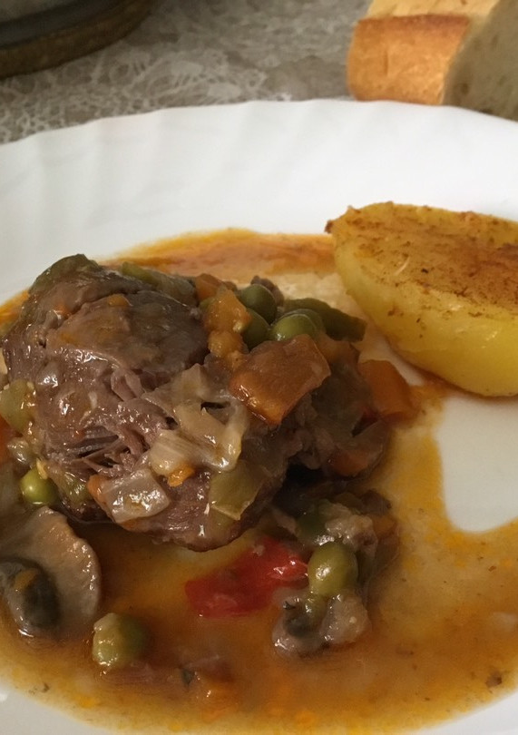 Una foto de Carrilleras en salsa