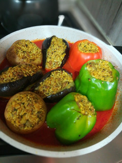 عکسی از دستور دلمه سبزیجات