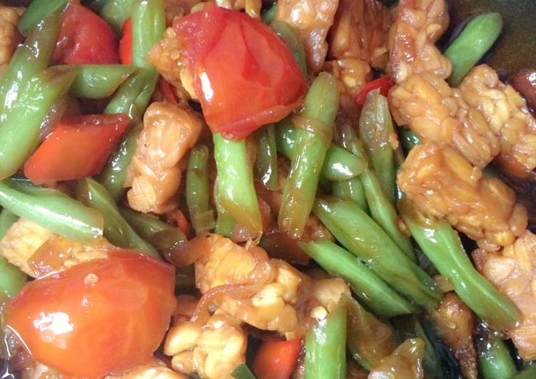 Tumis Buncis Tempe ala iklan Kecap di TV