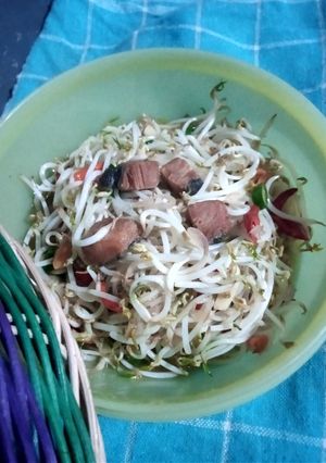 Foto resep Tumis tauge ikan asin telang