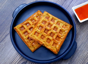 A picture of Potato Masala Waffles.