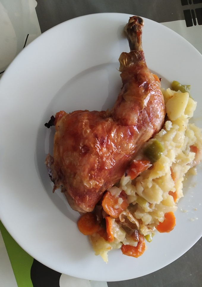 Una foto de Pollo al horno