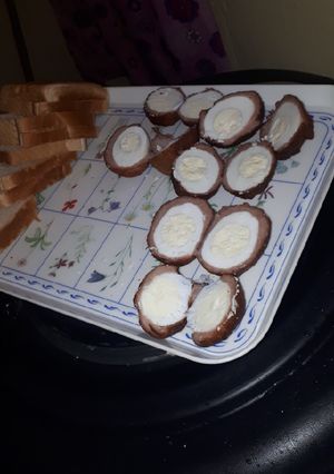 A picture of Scotch eggs.