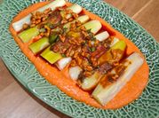 Una foto de puerro cocidos