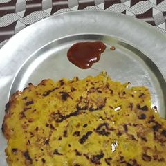 Besan ka chilla A picture of Besan ka chilla.