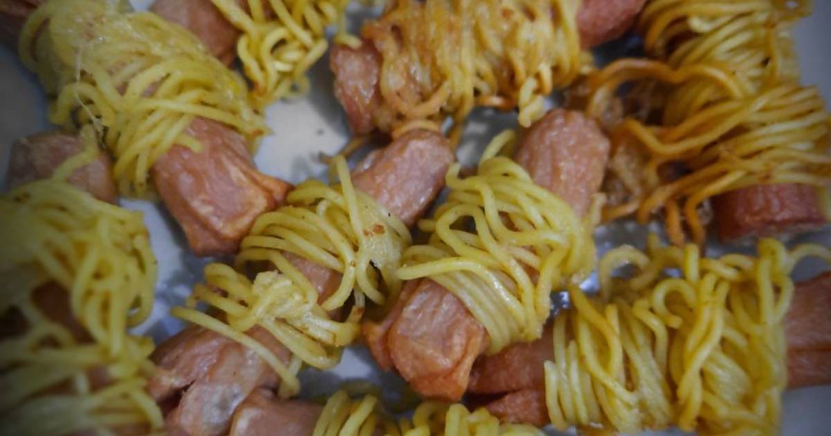 Resep Sosis Gulung Mie Kriuk Gurih Oleh Yuli Purnama Cookpad