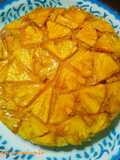 Pineapple upside down cake(นึ่งไม่อบ)