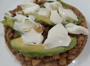 Una foto de picadillo de res