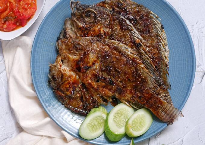 Ikan Nila Bakar (Pakai Teflon)