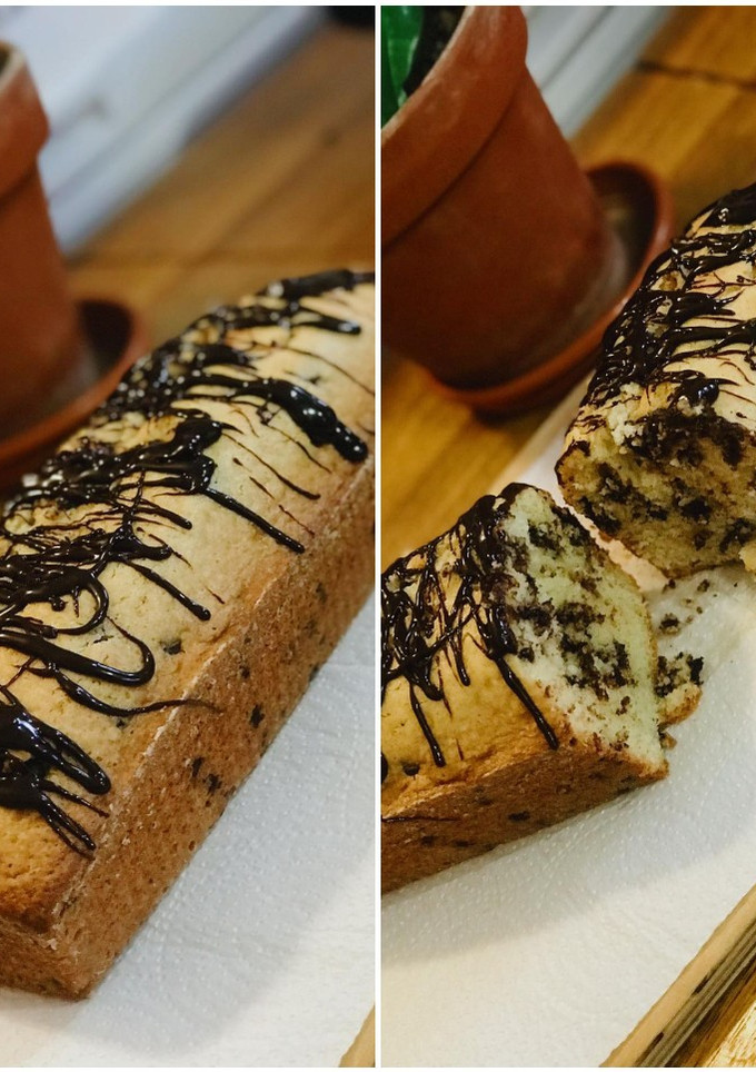 Una foto de Budín de vainilla con chips de chocolate🇺🇾