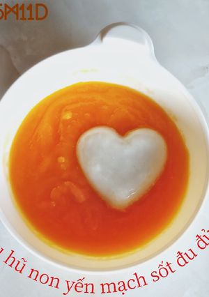Hình của món Ăn dặm - Đậu hũ non sốt đu đủ - 5 tháng - 6 tháng.