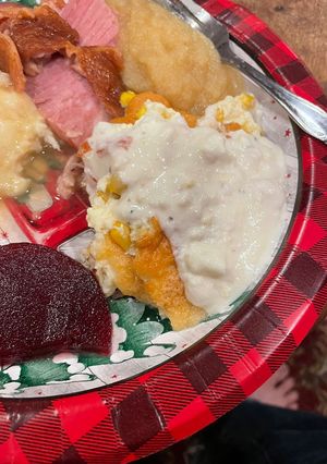 A picture of Corn pudding.