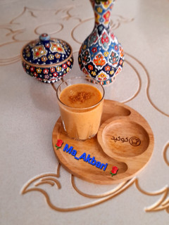 عکسی از دستور 🌱اسموتی گرم خرمالو