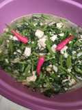 3.Tumis tahu sayur paret/selada air