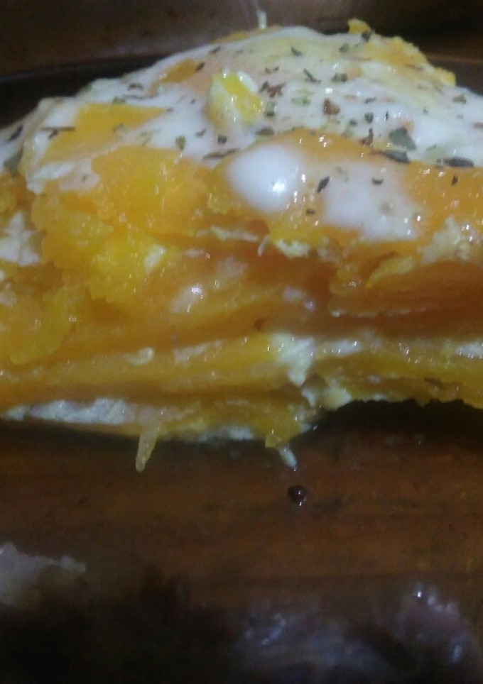 Una foto de Milhojas de zapallo fácil y saludable