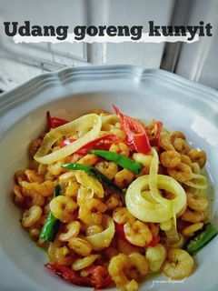 Gambar Udang goreng kunyit