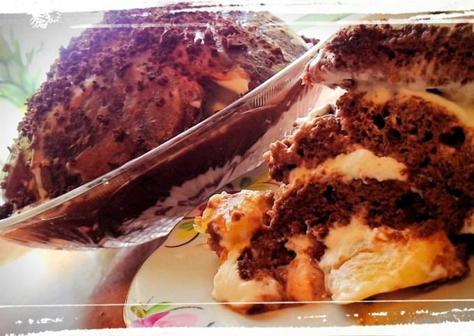 Торт «Норка крота» — пошаговый рецепт приготовления