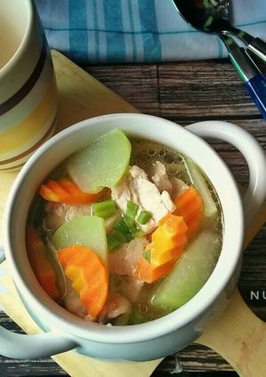 Foto resep Sup Ayam Labu #pr_recookmasakanberkuah