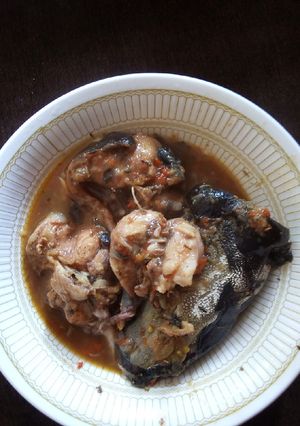 A picture of Catfish pepper soup.