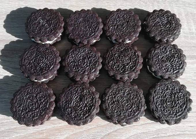 Galletas oreo sin horno receta fácil Receta de Cocina con Rodica- Cookpad