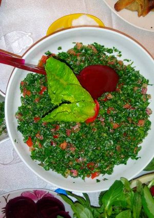 صورة لوصفة تبولة