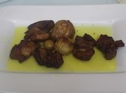 Una foto de carne airfryer