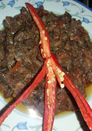 Foto resep Sambal mangga muda campur daging sapi