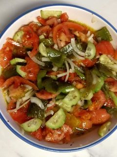 Foto de Salada de tomate e pimento assado