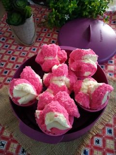 Foto resep Bolu Kukus Merah Putih