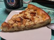 Una foto de queque de manzana canela