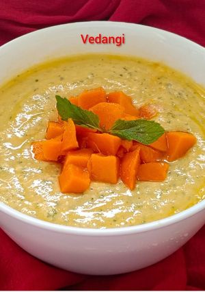 A picture of Mango Raita.
