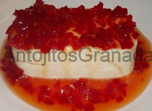 Foto principal de Queso crema con pimiento en almíbar