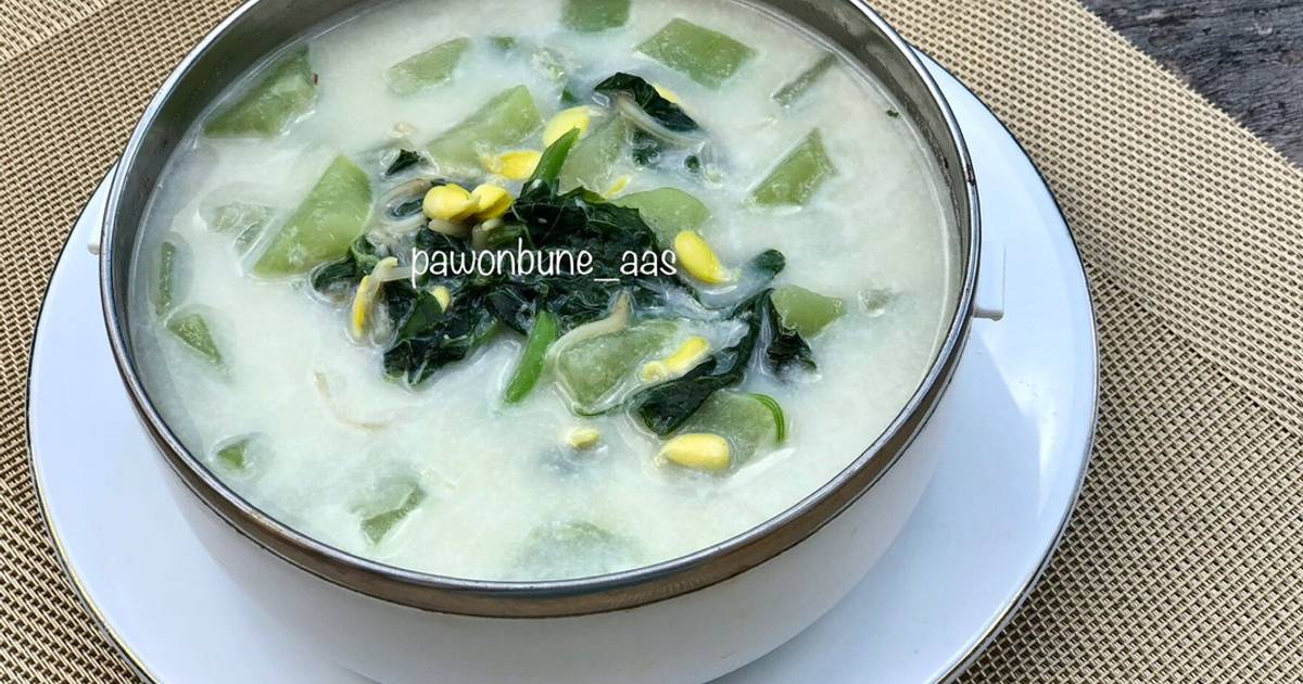 Resep Sayur Bobor Bayam Labu Siam Oleh Pawonbune Aas Cookpad