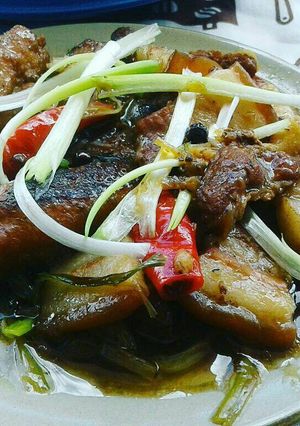 Hình của món Cá bống kho tiêu.
