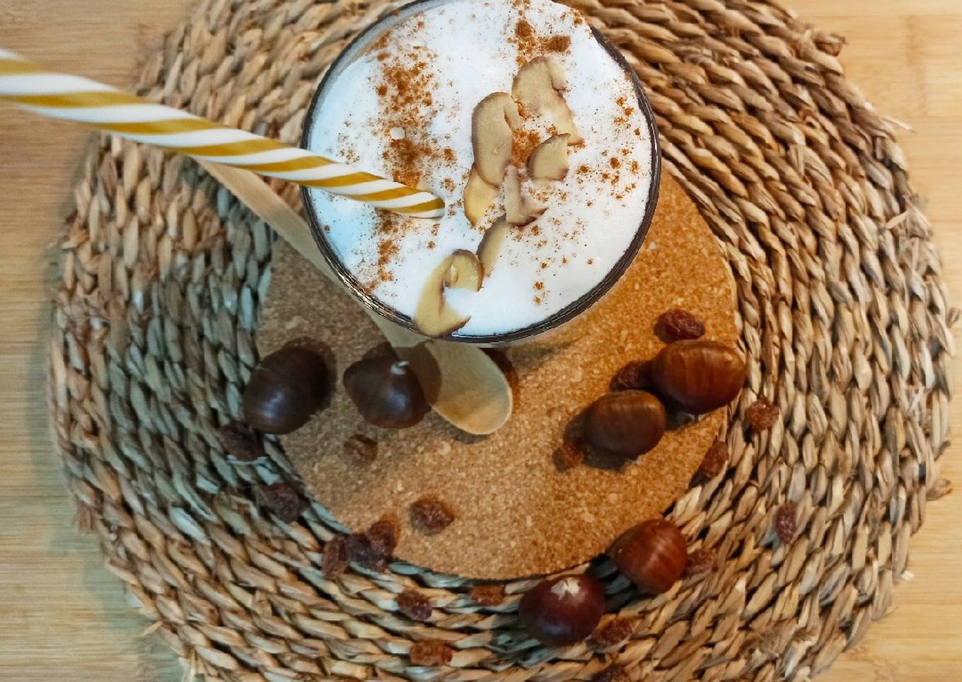 Batido de calabaza 🎃 manzana 🍎y leche 🥤